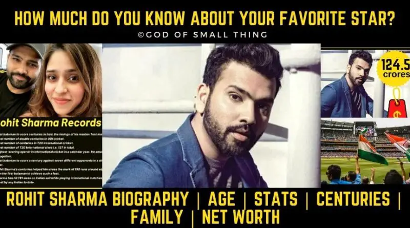 Rohit Sharma Biography | Age | Stats | Centuries | Family | Net Worth