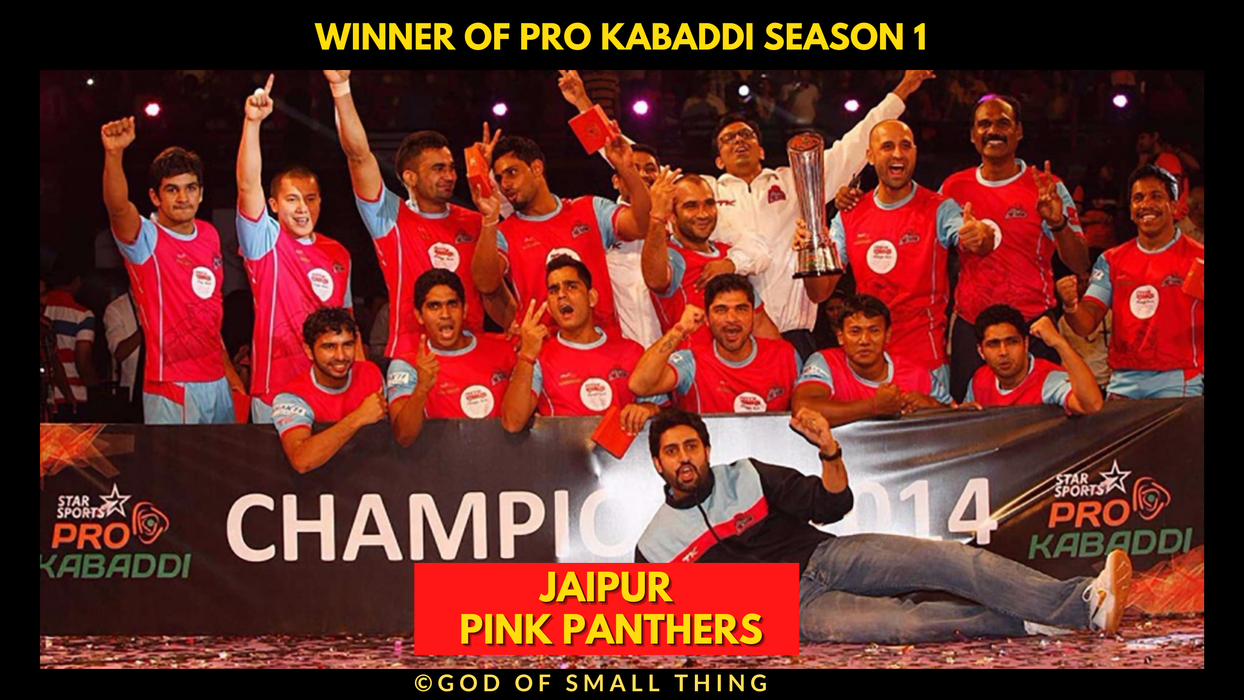Winner of Pro Kabaddi Season 1: Jaipur Pink Panthers