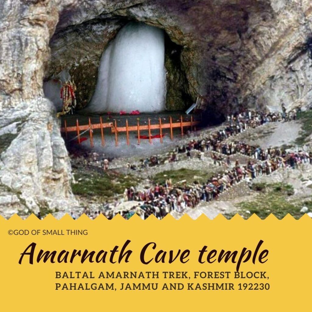 Best Temples in India Amarnath Cave temple