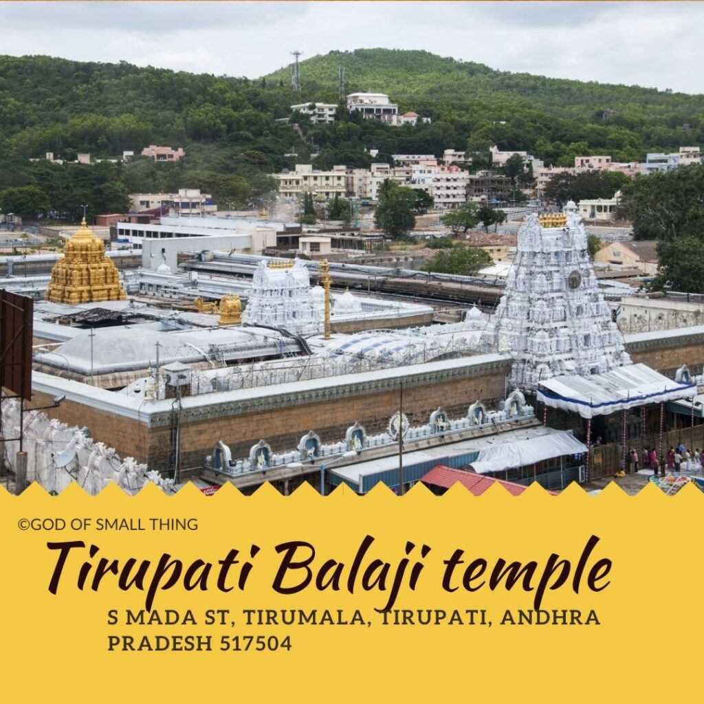 Best Temple in India Tirupati Balaji temple