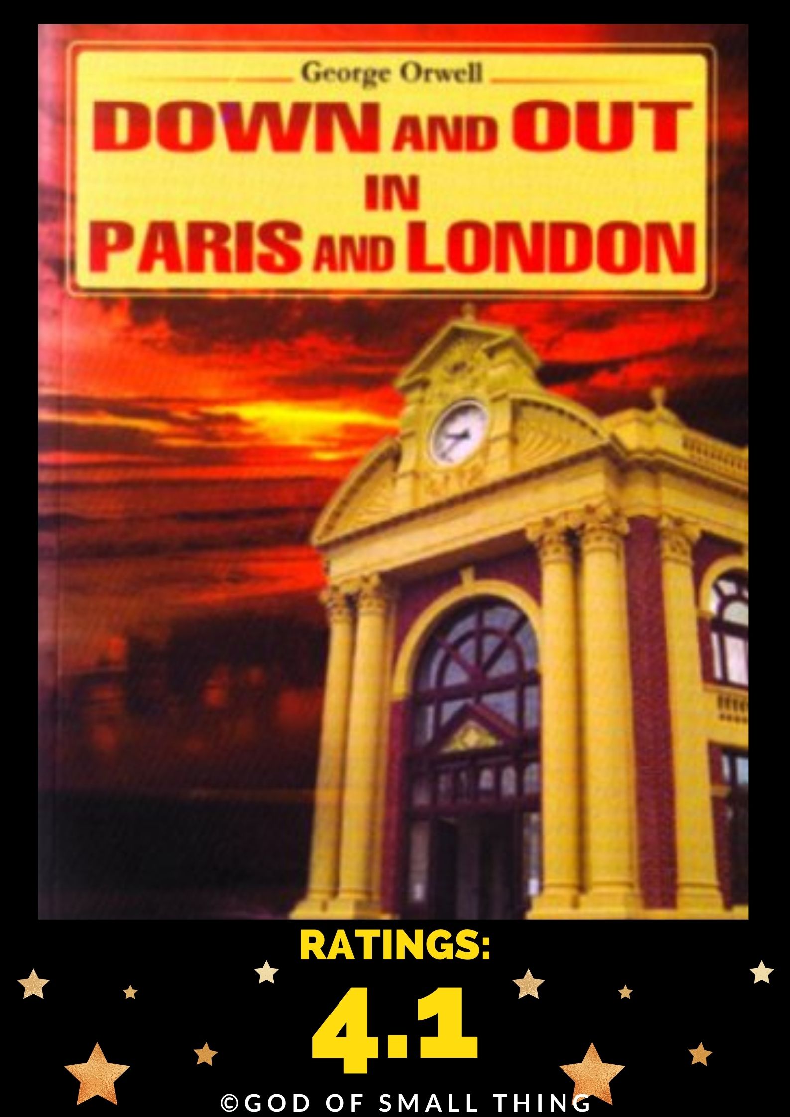 Books by george orwell: Down and out in Paris and London by George Orwell