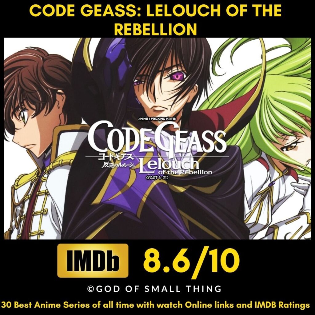 Best Anime of all Time Code Geass
