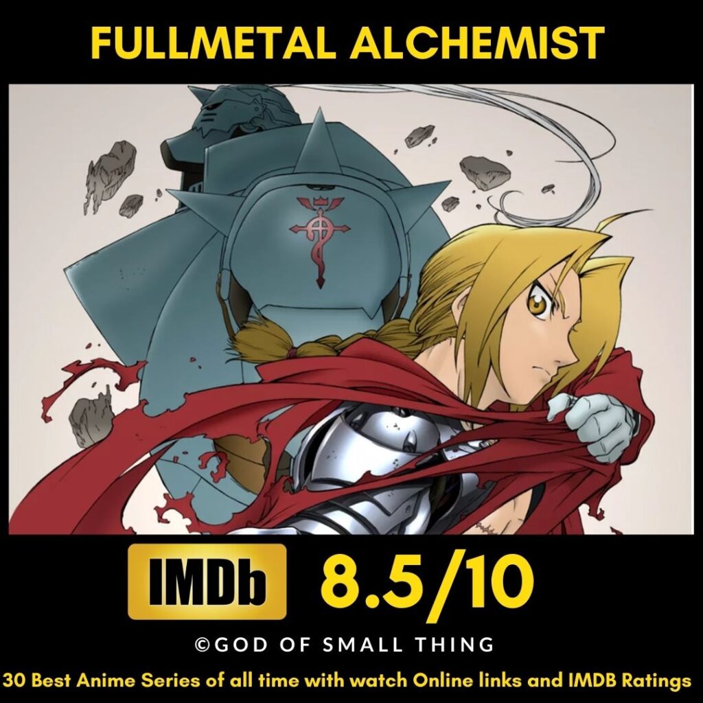 Best Anime of all Time Fullmetal Alchemist