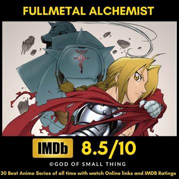 30 Best Anime Series of all time with watch Online links and IMDB Ratings