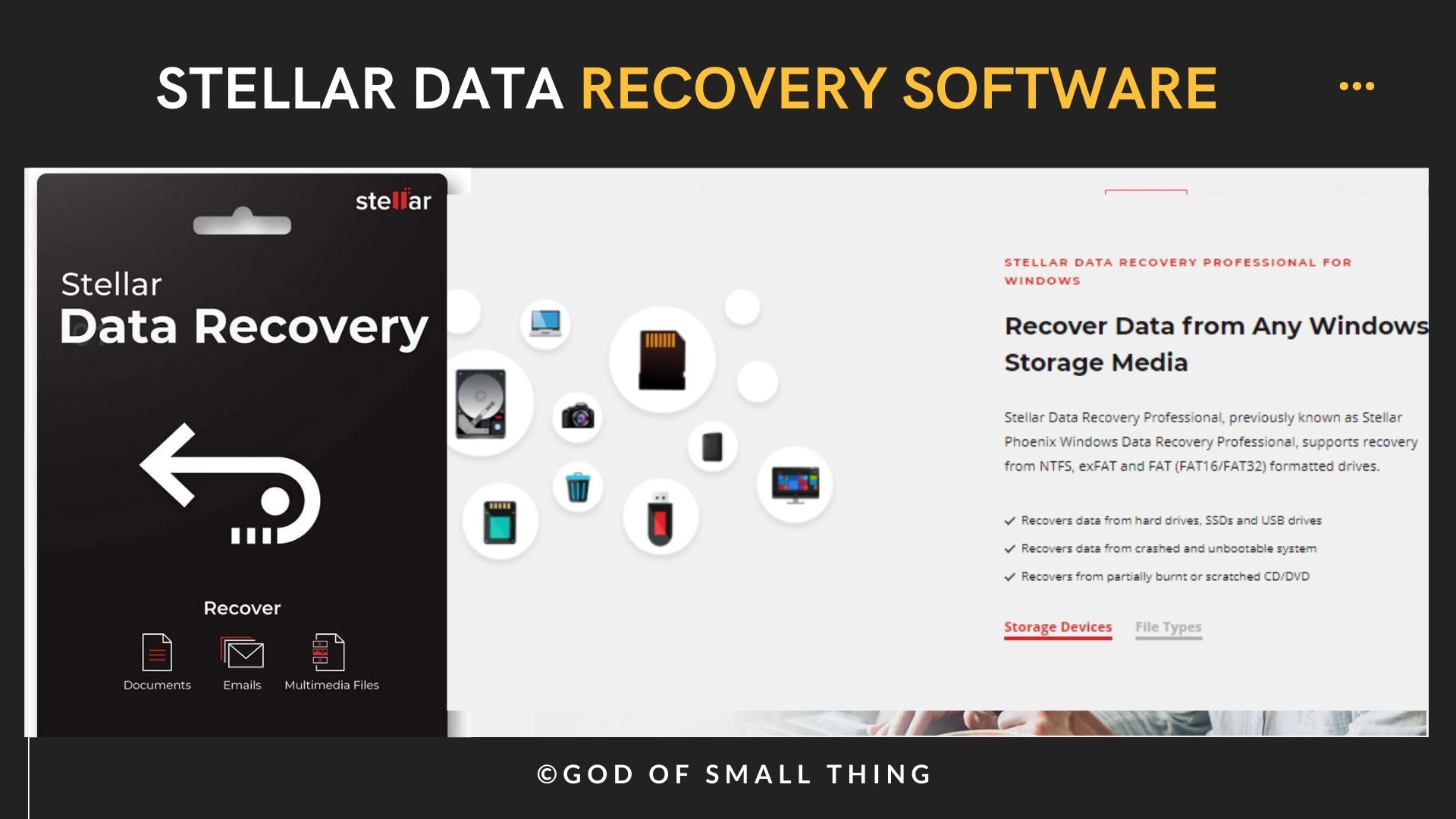 Stellar data recovery software Pros