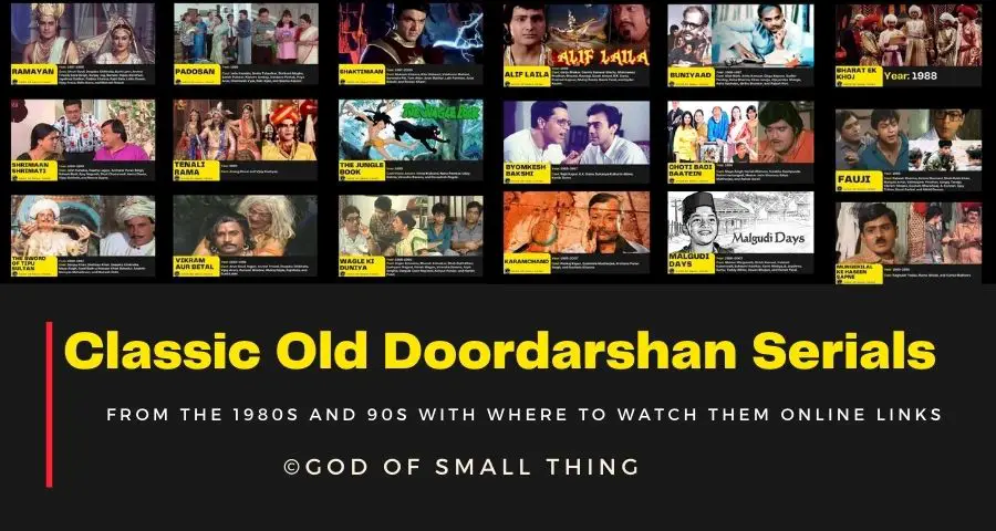 Classic Old Doordarshan Serials From the 1980s and 90s with where to watch  them now!