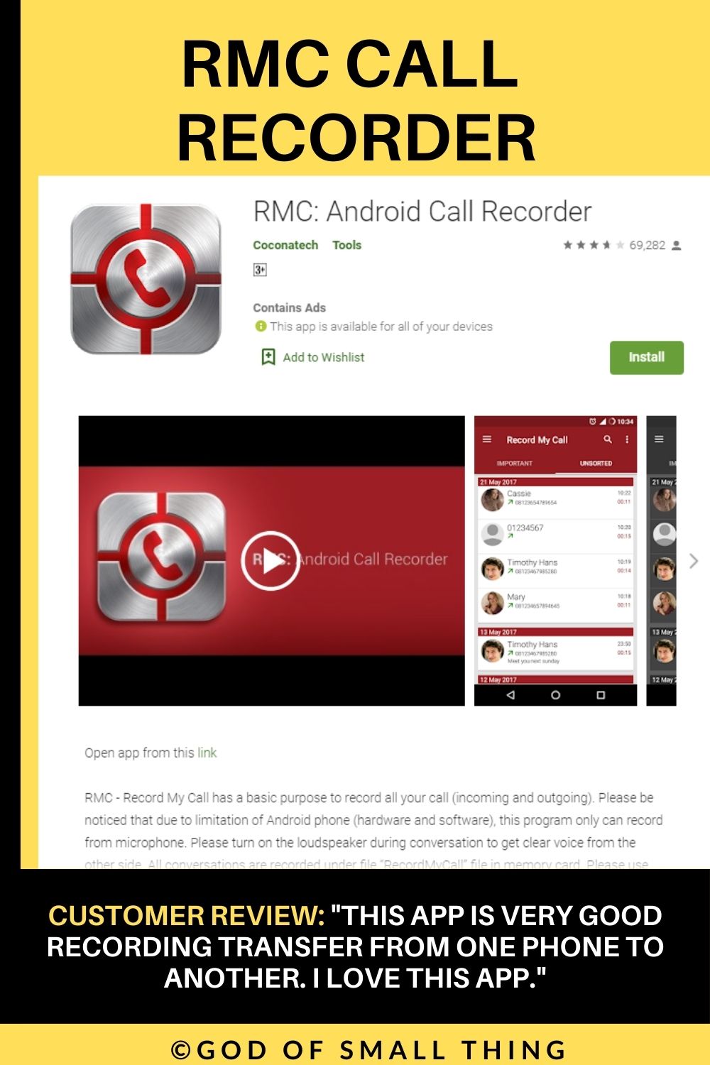 RMC call recorder call recording app