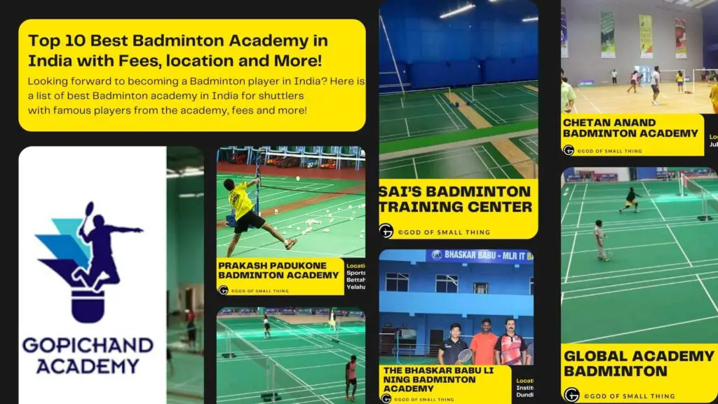 Best Badminton Academies in India
