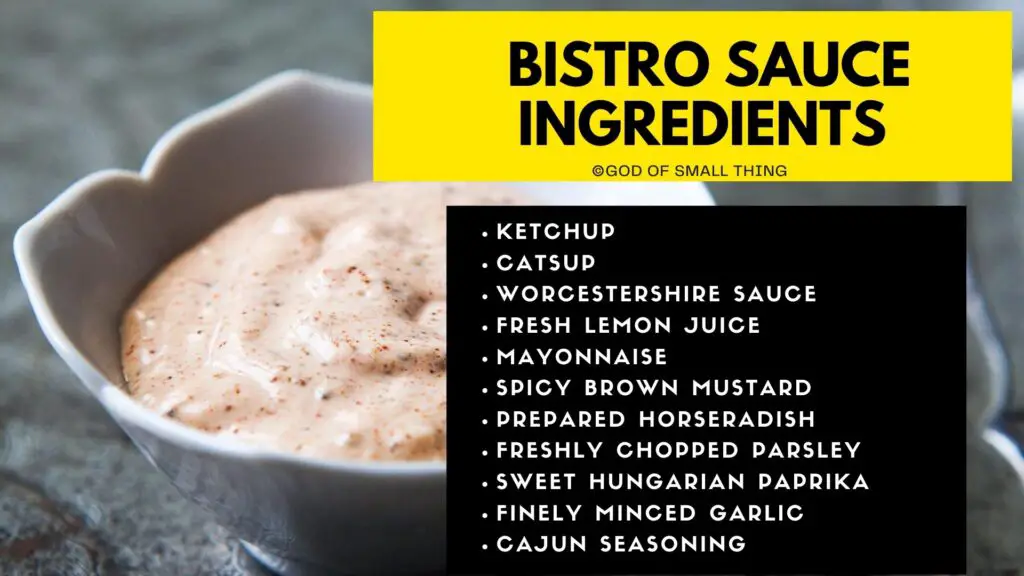 bistro sauce at home ingredients