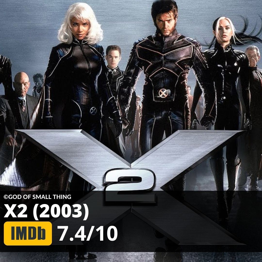 X men series list X2 (2003)