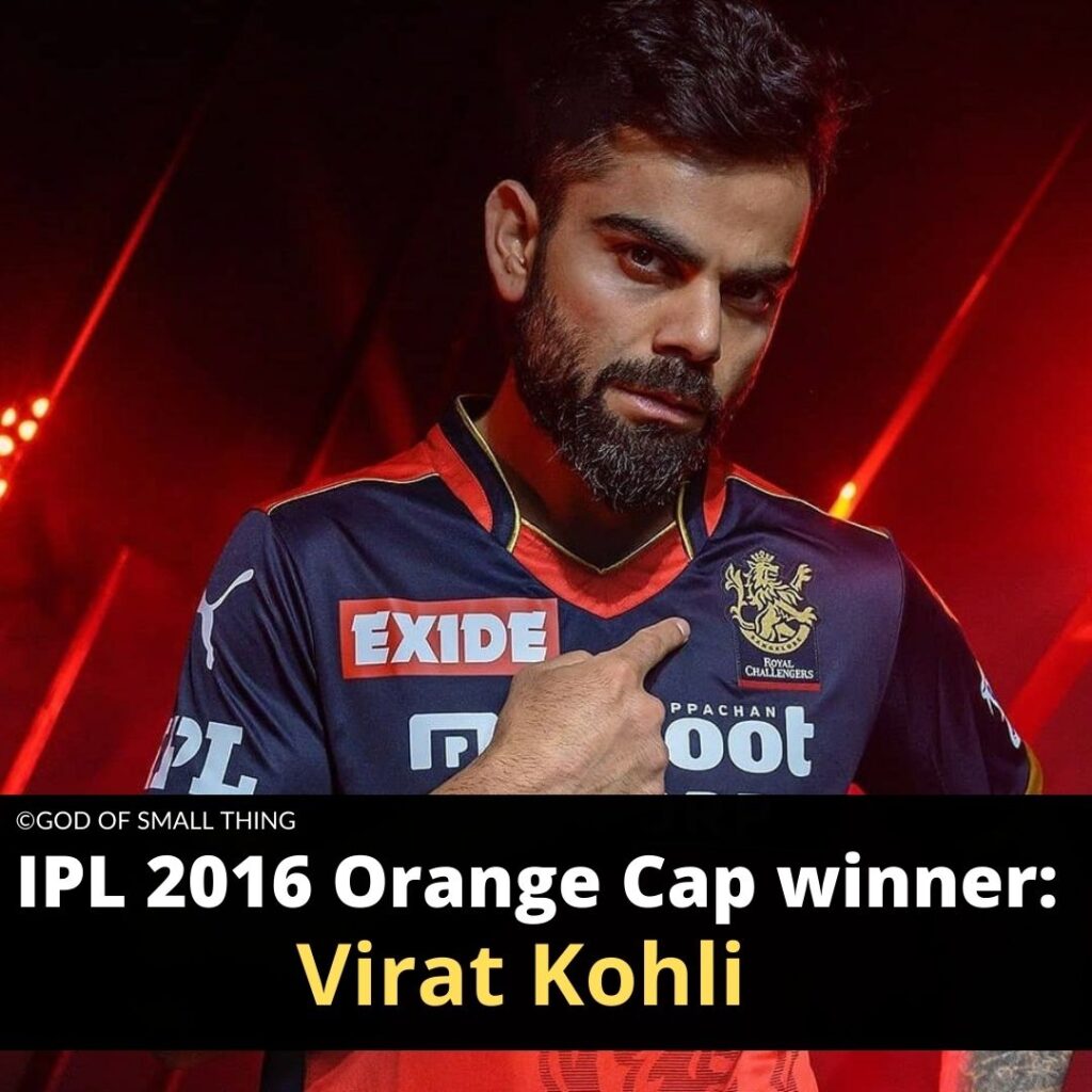 Orange Cap Winners List Virat Kohli
