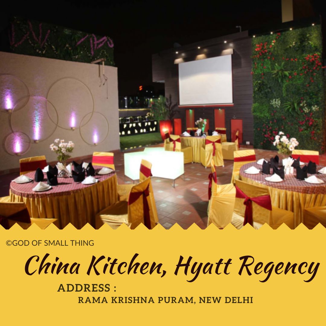 Best restaurants in Delhi China Kitchen, Hyatt Regency