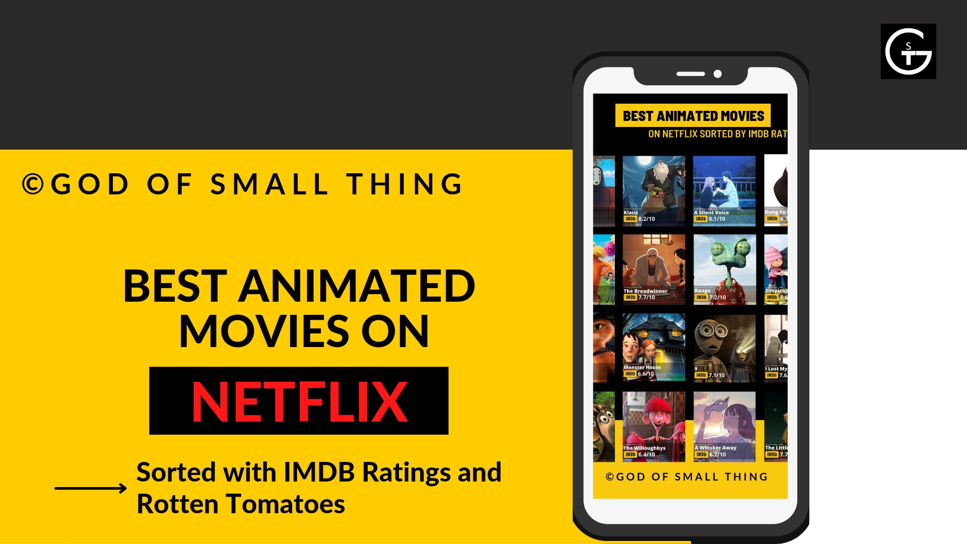 The Best animated movies on Netflix sorted by IMDB Ratings