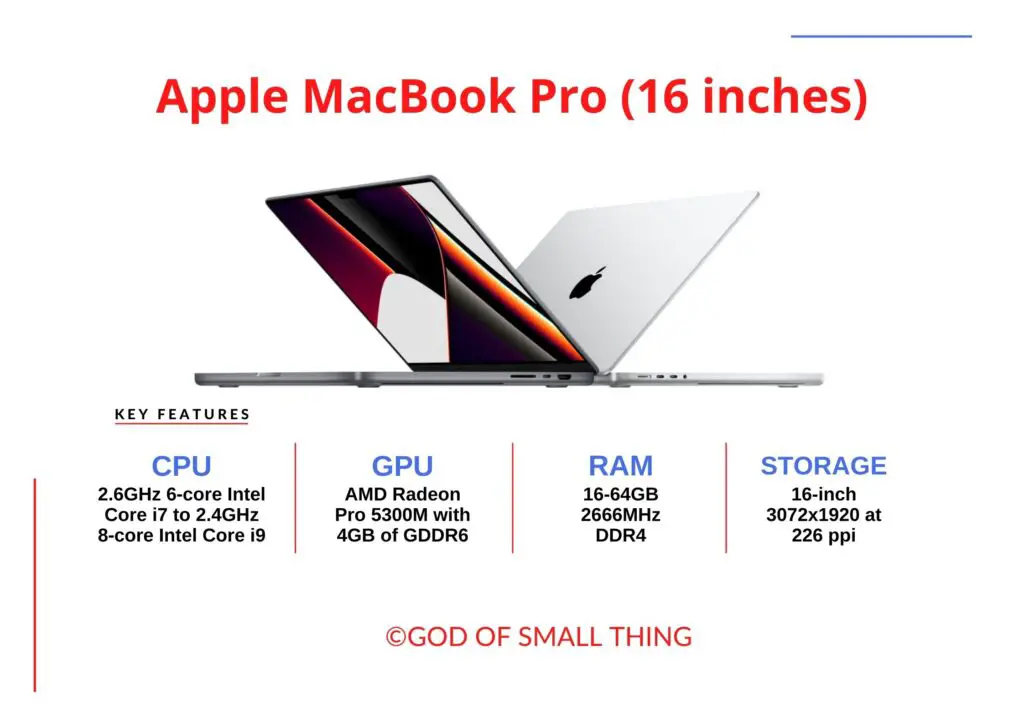 Best business laptop Apple MacBook Pro (16 inches) Features
