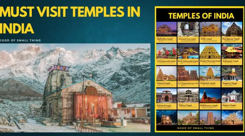 Must visit temples in india