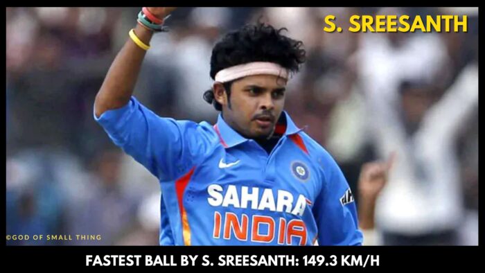 Fastest bowlers of India Sreesanth