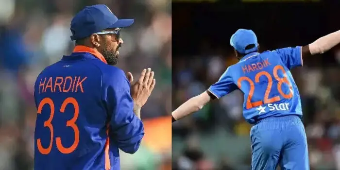 Hardik Pandya Jersey Number