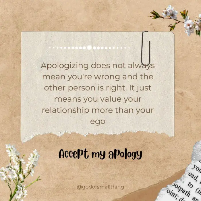 Apology Quote