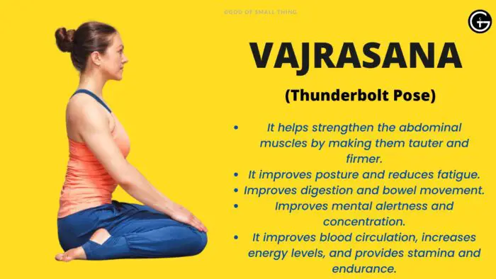 Vajrasana yoga asana for weight loss
