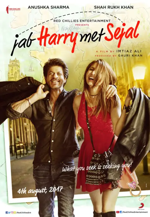 Best Shahrukh Khan and Anushka Sharma movie Jab harry met Sejal