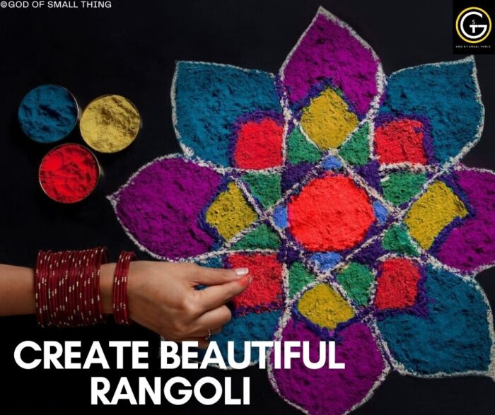 Create beautiful rangoli designs at the entrance of your home