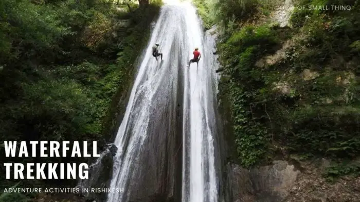 Waterfall trekking adventure sports in rishikesh