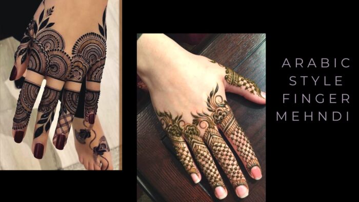 Best finger mehndi designs Arabic 