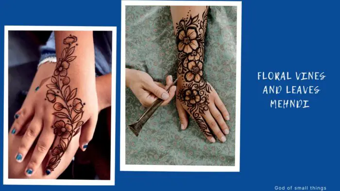 Best floral vines mehndi designs 