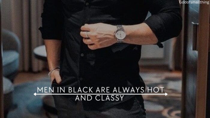 Love wearing black clothes 